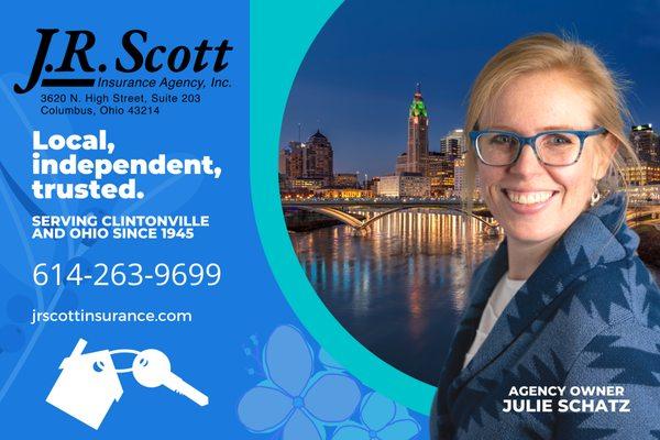 J. R. Scott Insurance Agency owner Julie Schatz