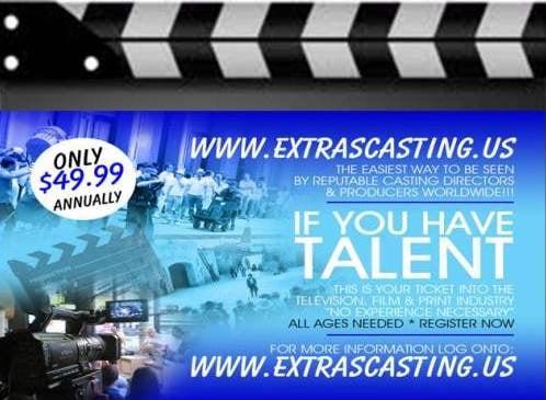 Join our casting website. www.ExtrasCasting.US