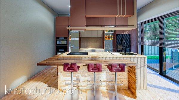 Kitchen - 3D rendering