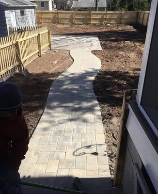 New Paver Walkways