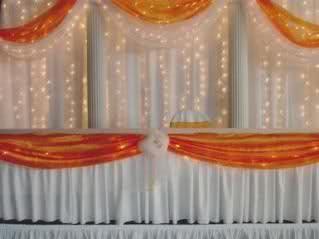 Backdrop & Head Table