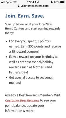 Rewards program saves you money