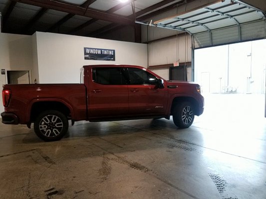 This owner of this 2021 GMC Sierra went with my Carbon Ceramic film in 15% shade.