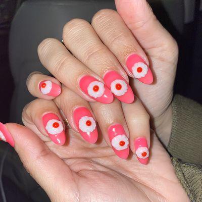 Nail Artist: LILA - Structured gel manicure with 3D art #buildergel #japanesegel #3dnailart #nailart