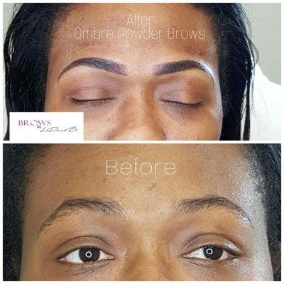 Ombre Powder Brow Tattoo!