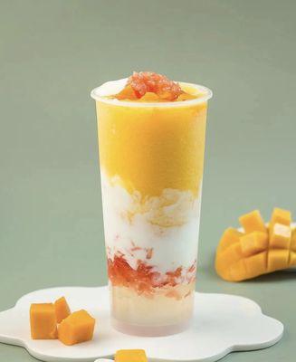 Mango Pomelo Slush w. Cheese Foam