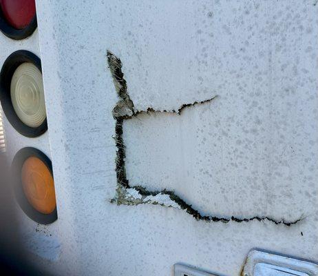 Here is the damage to my vehicle while left in their "care"