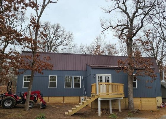 We built this home for a customer in the Ozarks.