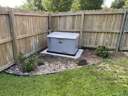 Generator Installation 20Kw. Henderson Tx.