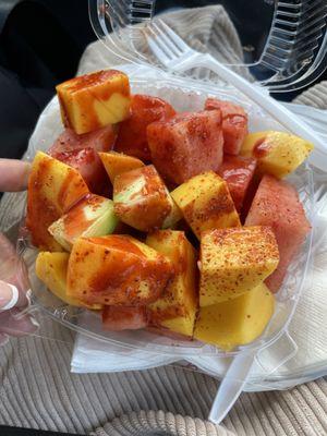 Fruit with chamoy