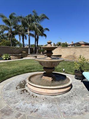 Backyard fountain