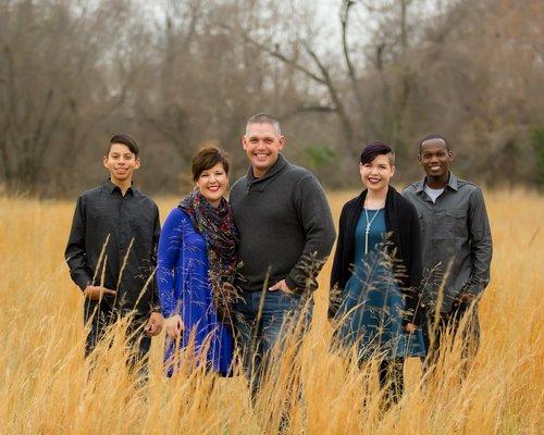 Our family photo looks like an album cover!