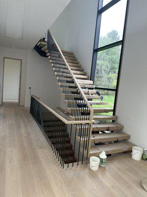 Floating stair