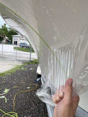 25ft SailFish Boat Paint Protection Install - 10 Year Warranty - 7mils of protection