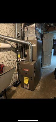 New 80% Coleman furnace and indoor evaporator coil install.