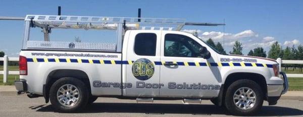 Garage Door Solutions Work Truck