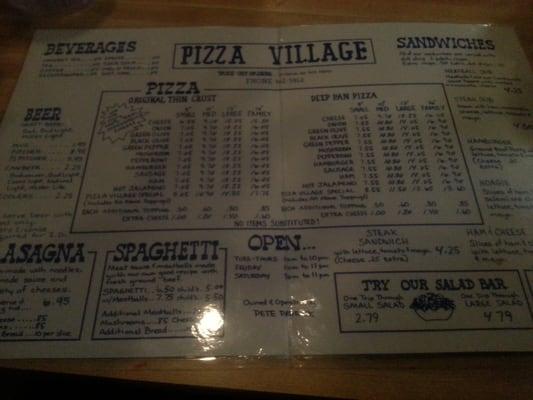 The same menu since I was a child.