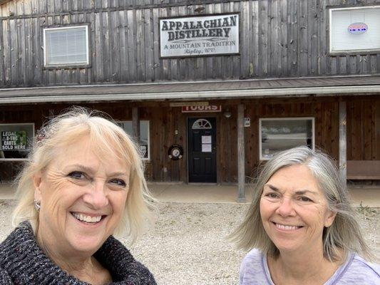 Visiting the distillery