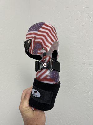 Custom Brace in American Flag Pattern