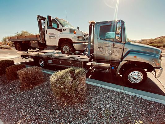 Work truck by our towing company