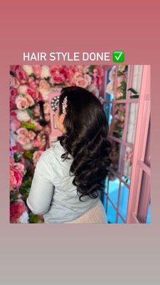 Hair style done by Alejandra