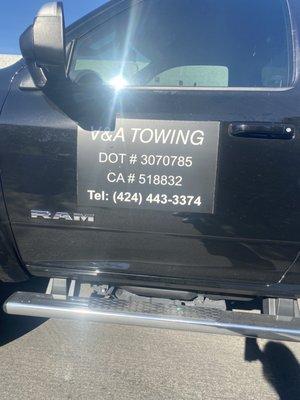 The towing company