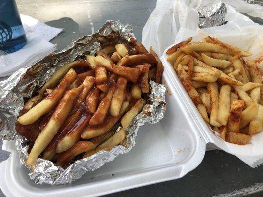 Fish boy with coleslaw and fries with sauce!