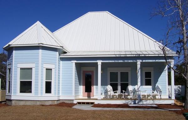 Solar White Standing Seam Hidden Fastener