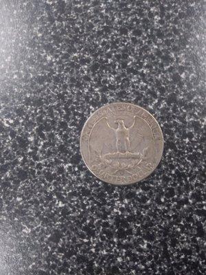 1957 silver quarter reverse side