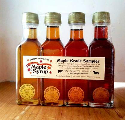 Love their syrup sampler pack! Great way to get a taste of the four best tasting Maple Syrups in America!