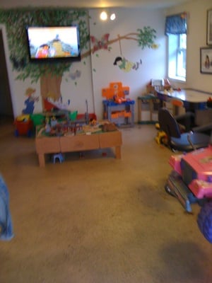 The play area.