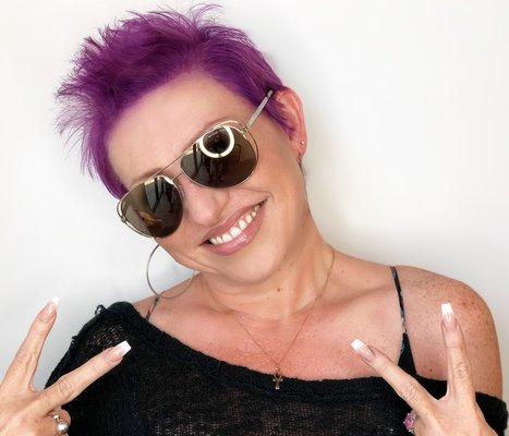 Purple hair don't care!