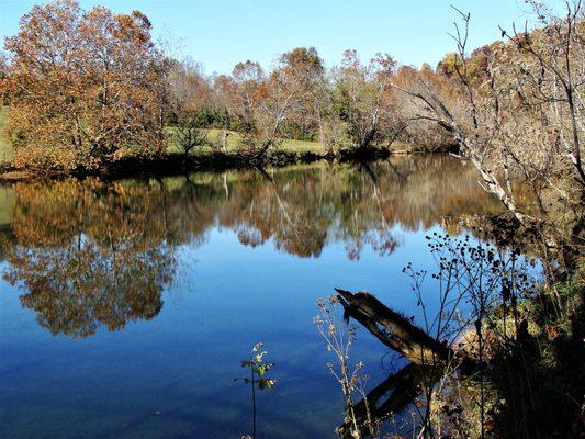 Across the road - the Muary River. Perfect for fishing, swimming hole or just walking the Chessie Trail