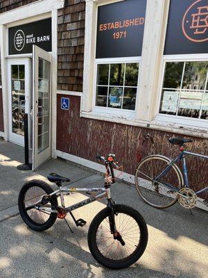 Had my kids bike repaired at the Bike Barn.