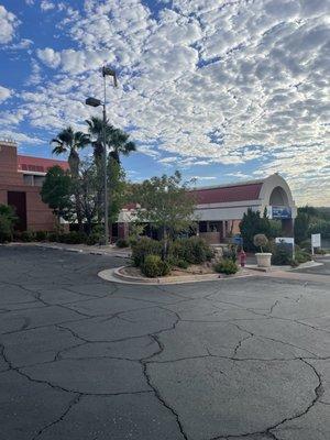 View of entrance from parking lot