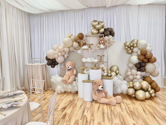 Neutral Teddy Bear Baby Shower