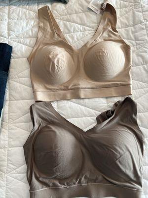 Nude colored bra and "nude" bra ruined by color bleed of J Jill tee.