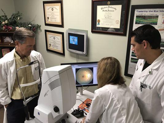 Our doctors are able to take HD photos of the retina to monitor any changes that may occur to your ocular history year over year.