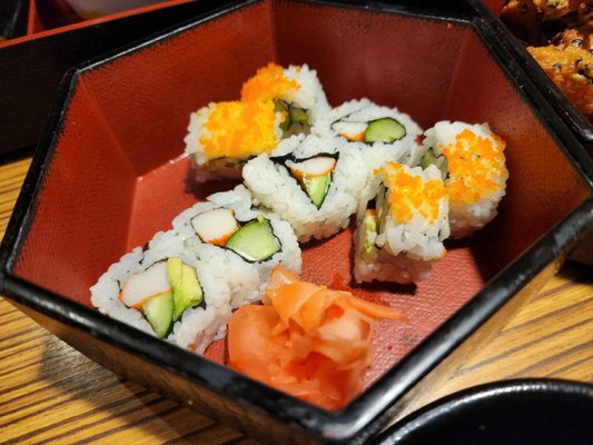 Sushi from California delight special