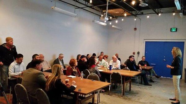 Garage Space - Used to hold networking, panel discussions, and several other events