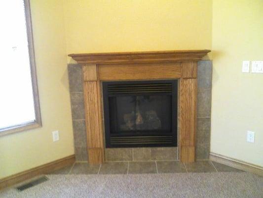 corner fireplace