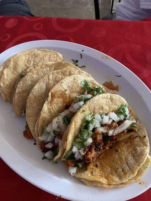 Al Pastor Tacos, they were my fave that we ordered, delicious!