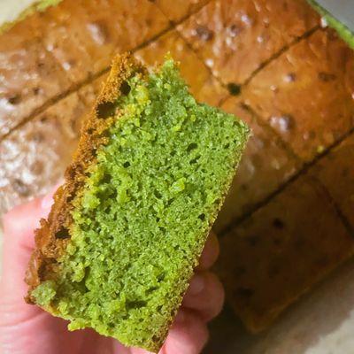 Matcha blondie (white chocolate brownie)