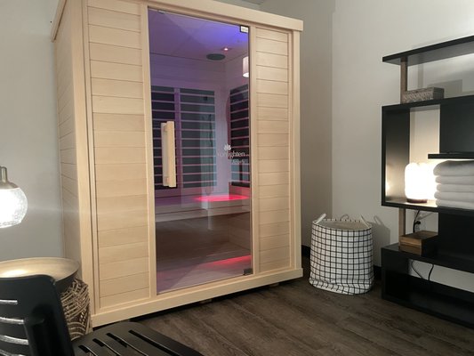 Our infrared sauna is the healing hideaway you didn't know your body and mind are craving!