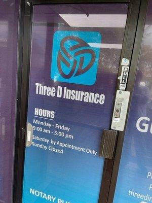 three d insurance miami local office