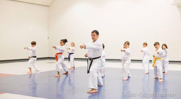 Dimitri Papadopoulos teaching KIDS KARATE uptown New Orleans