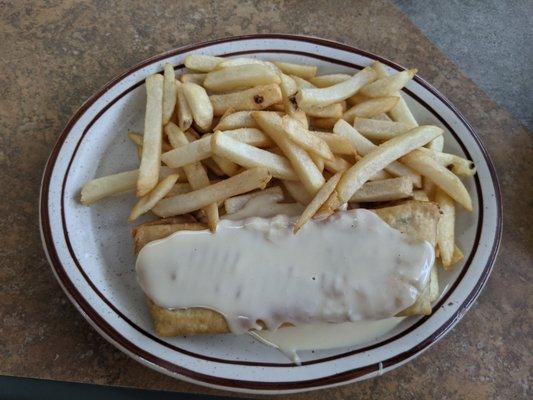 Chimi with fries