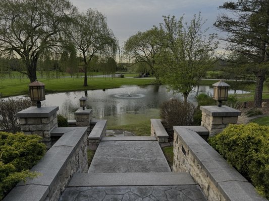 Front yard pond