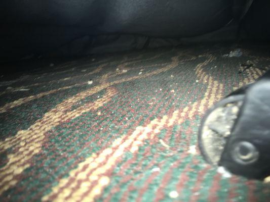 The mess under the bed.