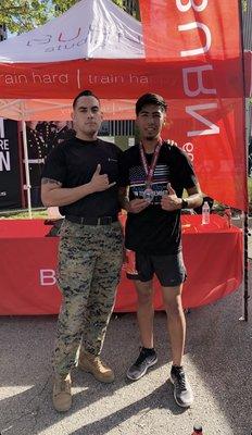 Shout out to this future Marine that's faster then light its self @sevillajose_jr f***king stud! Ran a marathon in 3 hours last week.